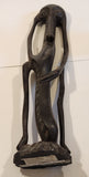 African Makonde Carved Rosewood Fantasy Figure 20 1/2" Tall Statue Sculpture