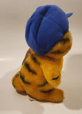 Rare 1978 1981 Fun Farm Paws Garfield Baseball Player with Glove and Hat 9" Tall Toy Plush Stuffed Character