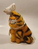 1978 1981 Dakin Paws Garfield Chef 'I Love Lasagna' 9" Tall Toy Plush Stuffed Character