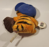 Rare 1978 1981 Fun Farm Paws Garfield Baseball Player with Glove and Hat 9" Tall Toy Plush Stuffed Character with Tag