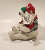 1999 Coca Cola Polar Bear with Red Cap Holding a Bottle 6" Tall Stuff Animal Character Bean Bag Plush with Tags