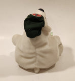 1997 Coca Cola Polar Bear with Green Cap Holding a Bottle 6" Tall Stuff Animal Character Bean Bag Plush No Tags