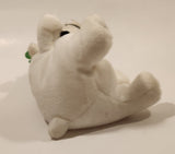 Coca Cola Polar Bear with Green Bow 6" Tall Toy Stuffed Plush Mascot No Tags
