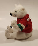 Coca Cola Polar Bear with Red Jersey 6" Tall Toy Stuffed Plush Mascot No Tags