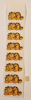1978 United Features Syndicate Garfield Sleeping Sticker Sheet of 8