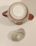 Antique Suzuki Japan Hand Painted Flower Decor 6 1/4" Tall Porcelain Teapot