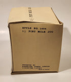 Vintage 1 1/2 Pint Milk Jug Stoneware Style No. 1608 Woodward Stores Limited Vancouver Canada Made in Taiwan New In Box
