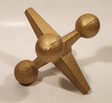 Heavy Metal Gold Tone Jacks Sculpture