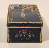 Rare Vintage Gajag Georg A. Jasmatzi Akt Gest Dresden Sprinter 100 Gold Cigarettes Tin Metal Container