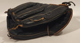 Vintage Cooper Weeks Limited Tin Anchored Black Leather Baseball Glove