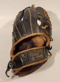 Vintage Cooper Weeks Limited Tin Anchored Black Leather Baseball Glove