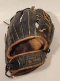 Vintage Cooper Weeks Limited Tin Anchored Black Leather Baseball Glove