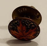 Small Maple Leaf in Red 1/2" Metal Lapel Pin