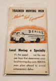 Vintage Map of Vancouver Burnaby New Westminster British Columbia Compliments of Bekins Moving & Storage Co. Ltd.