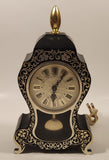 Vintage Westclox Ornate Black Plastic Electric Mantle Clock