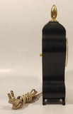 Vintage Westclox Ornate Black Plastic Electric Mantle Clock