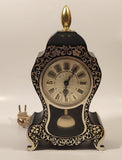 Vintage Westclox Ornate Black Plastic Electric Mantle Clock