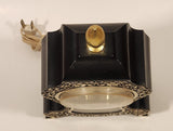 Vintage Westclox Ornate Black Plastic Electric Mantle Clock