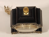 Vintage Westclox Ornate Black Plastic Electric Mantle Clock