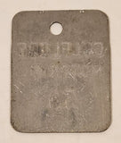 Antique Gulf Lube Motor Oil 50 Metal Fuel Tag 1 3/4" x 2 1/4"