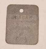 Antique Gulf Lube Motor Oil 50 Metal Fuel Tag 1 3/4" x 2 1/4"