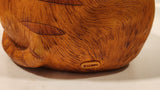Vintage Paola Chiari Orange Tabby Cat Shaped Heavy Resin Coin Bank