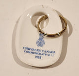Vintage 1988 Royal Doulton 1924 Chrysler Canada Commemorative #1 Bone China Promotional Key Chain Ring with Box