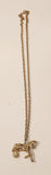 Gold Tone Horse Necklace
