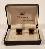 Vintage Imperial Gold Plated Silhouette Cufflinks in Original Box