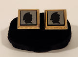 Vintage Imperial Gold Plated Silhouette Cufflinks in Original Box
