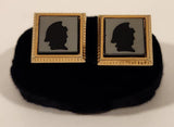 Vintage Imperial Gold Plated Silhouette Cufflinks in Original Box