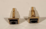 Vintage Imperial Gold Plated Silhouette Cufflinks in Original Box
