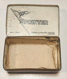 Rare Vintage Gajag Georg A. Jasmatzi Akt Gest Dresden Sprinter 100 Gold Cigarettes Tin Metal Container