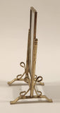 Vintage Pivoting Standing Floor Mirror Dollhouse Brass Miniature 4 1/2" Tall