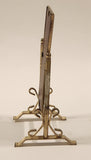 Vintage Pivoting Standing Floor Mirror Dollhouse Brass Miniature 4 1/2" Tall