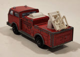 Vintage Majorette Pompier Fire Ladder Truck No. 207 Red 1/100 Scale Die Cast Toy Car Firefighting Rescue Emergency Vehicle