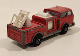 Vintage Majorette Pompier Fire Ladder Truck No. 207 Red 1/100 Scale Die Cast Toy Car Firefighting Rescue Emergency Vehicle