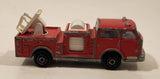 Vintage Majorette Pompier Fire Ladder Truck No. 207 Red 1/100 Scale Die Cast Toy Car Firefighting Rescue Emergency Vehicle