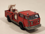 Vintage Majorette Pompier Fire Ladder Truck No. 207 Red 1/100 Scale Die Cast Toy Car Firefighting Rescue Emergency Vehicle