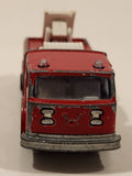 Vintage Majorette Pompier Fire Ladder Truck No. 207 Red 1/100 Scale Die Cast Toy Car Firefighting Rescue Emergency Vehicle