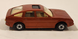Vintage 1982 Lesney Matchbox No. 8 Rover 3500 Dark Orange Bronze Die Cast Toy Car Vehicle with Opening Sun Roof