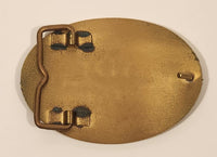 1985 Case Excavator Rodeo Brass Metal Belt Buckle