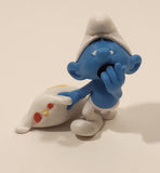 2023 Peyo The Smurfs Lazy Smurf with Pillow 2" Tall Toy Figure