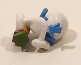 2023 Peyo The Smurfs Baby Smurf with Number Blocks 1 1/2" Tall Toy Figure