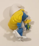 2023 Peyo The Smurfs Smurfette with Yellow Flower 2 1/8" Tall Toy Figure