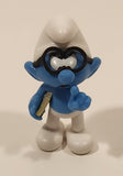 2023 Peyo The Smurfs Brainy Smurf with Book 2 1/8" Tall Toy Figure