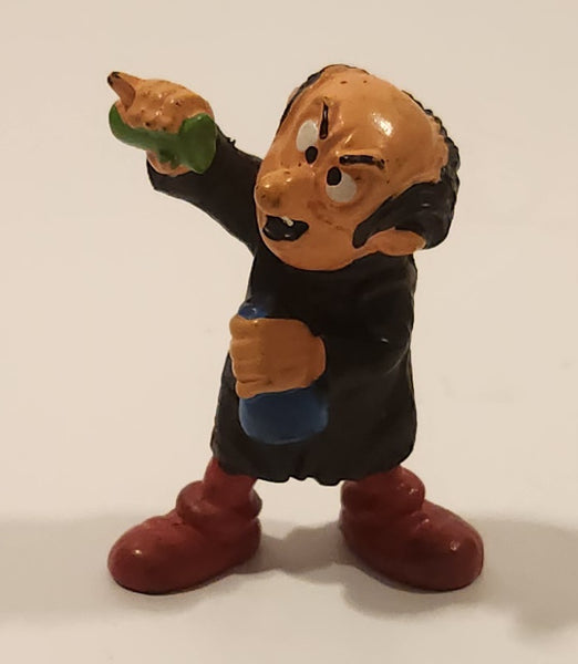 Vintage 1978 Peyo Schleich Smurfs Gargamel 2 1/4" PVC Toy Figure Made in W. Germany