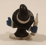 Vintage Peyo Bully Smurfs Quack Doctor Smurf 2" PVC Toy Figure Made in W. Germany