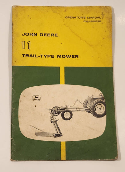 Vintage 1960s John Deere 11 Trail-Type Mower Operator's Manual OM-H90982H
