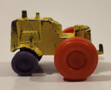 Vintage 1967 Tootsie Toys Tractor Yellow Die Cast Toy Car Vehicle